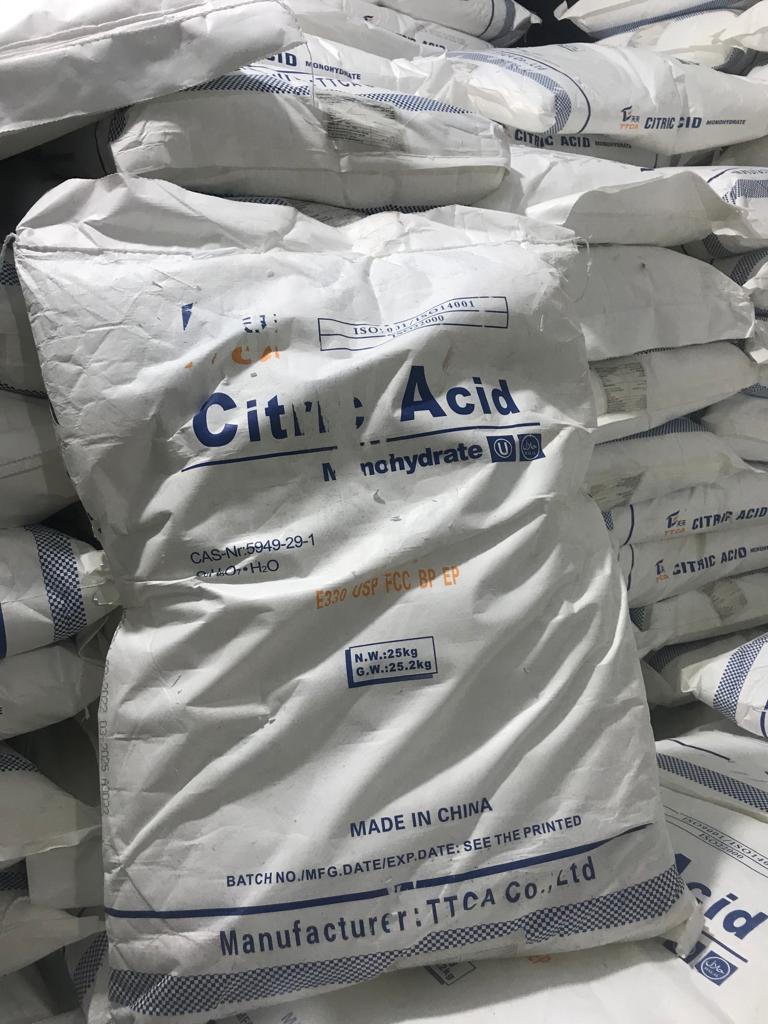 Acide citrique 25 kg, E330, qualité alimentaire